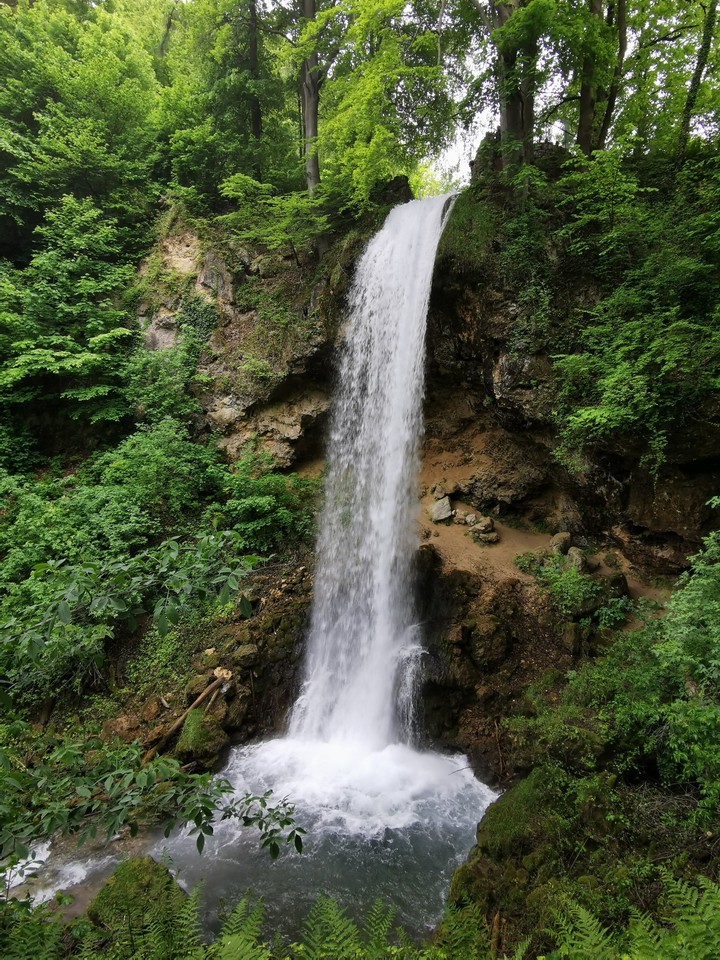 20 m waterfall.