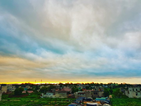 firey clouds
