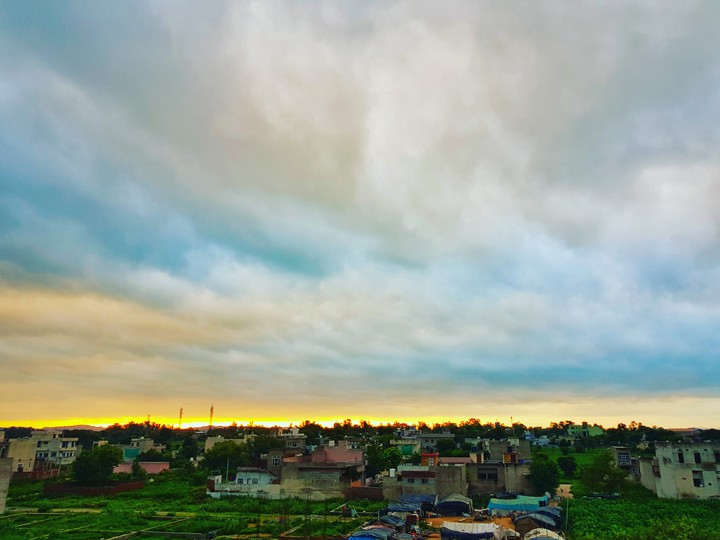 firey clouds