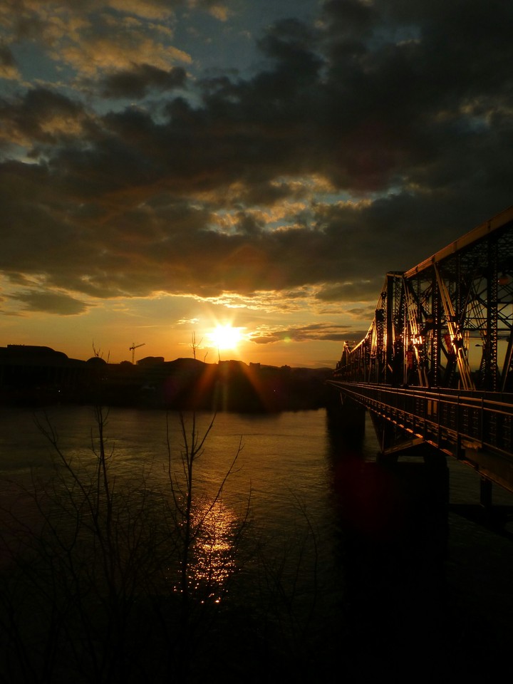Sunset reflection