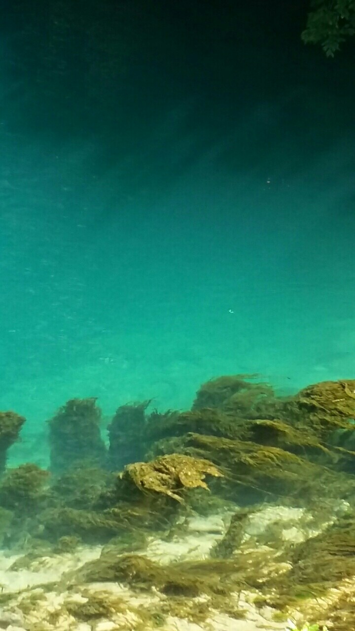 под водой