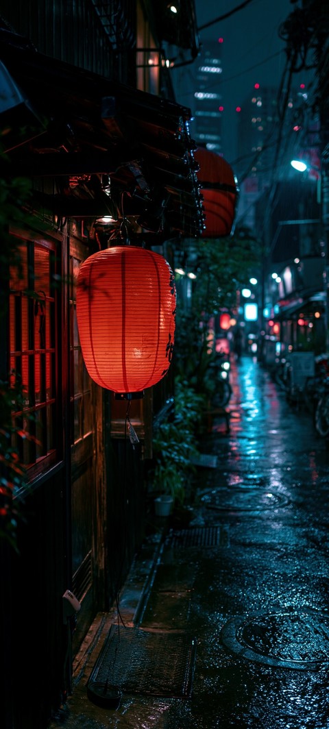 red, night壁纸