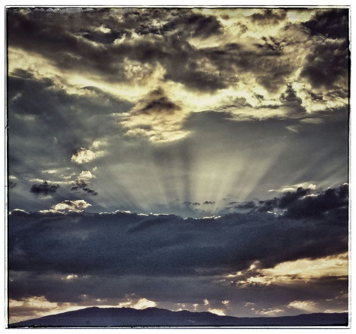 ciel du soir du côté de Genève