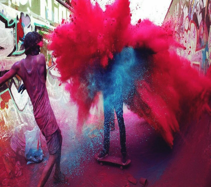 Playing Holi