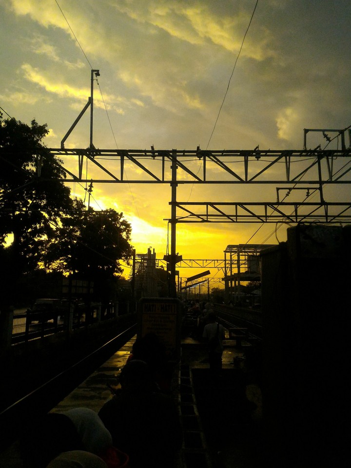 view on railways station
