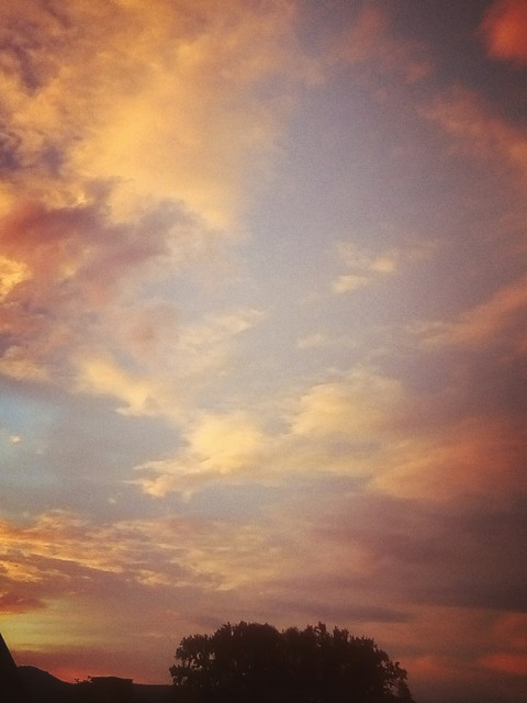 Evening sky in Korolevo