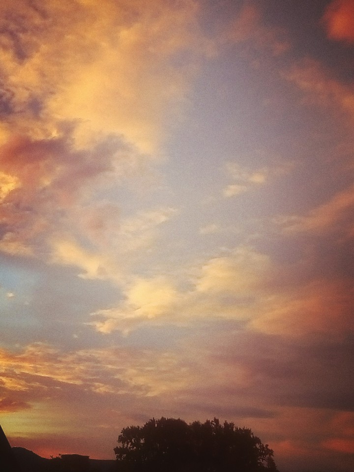 Evening sky in Korolevo