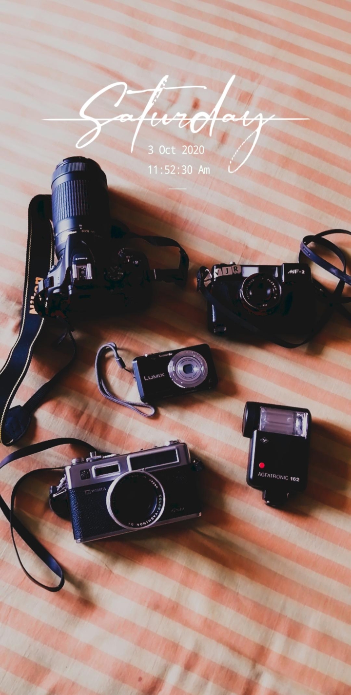 Evolution of my camera's.
