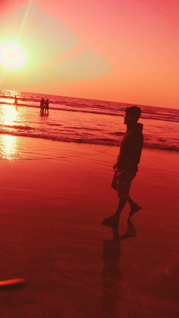 #beach #eve #reddish