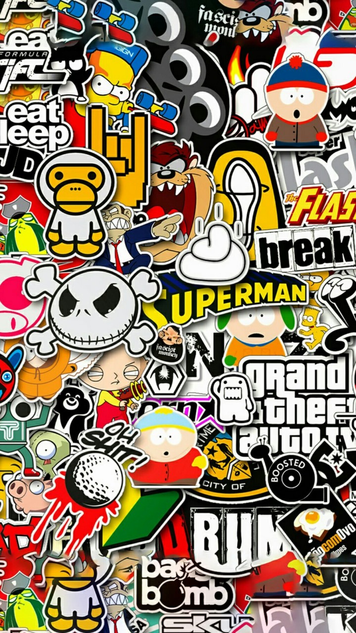 Sticker Wallpaper