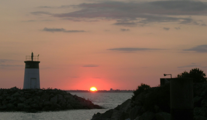 sunrise on the sea