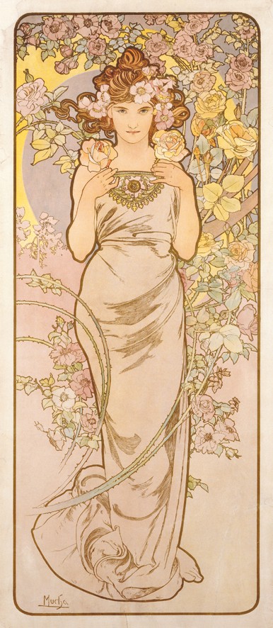 La Rose, Alphonse Mucha