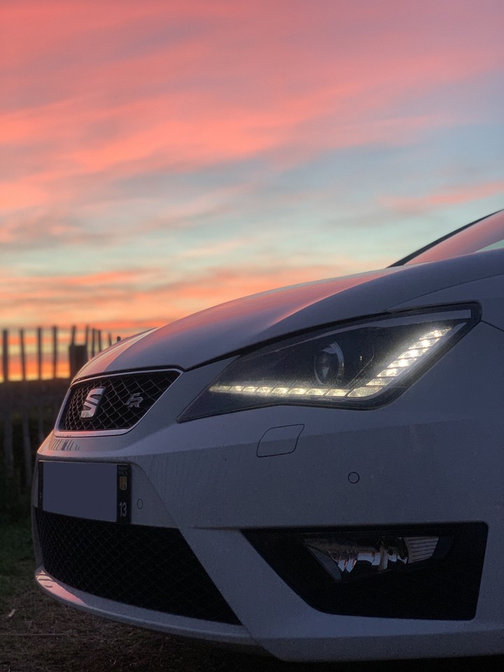 Seat Ibiza with Sunset