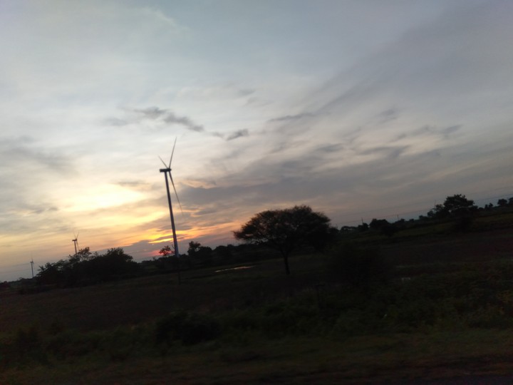 Exciting moments of sun rise