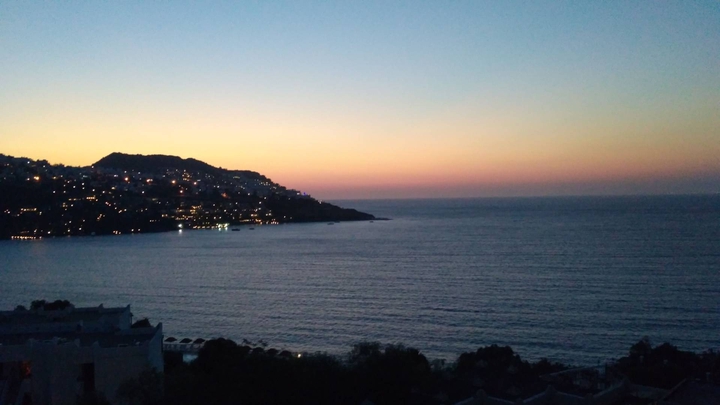 sea, sunset, silents