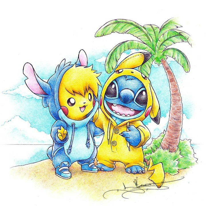 Pikachu & Squirtle 