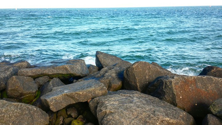 by the sea