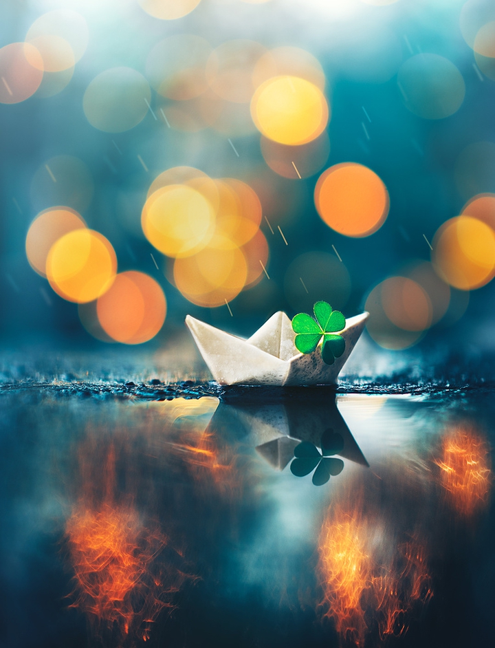 little boat floated along
