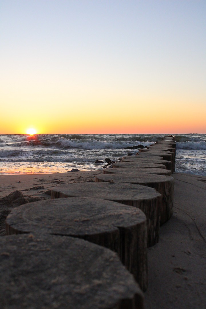 sunset in Baltic