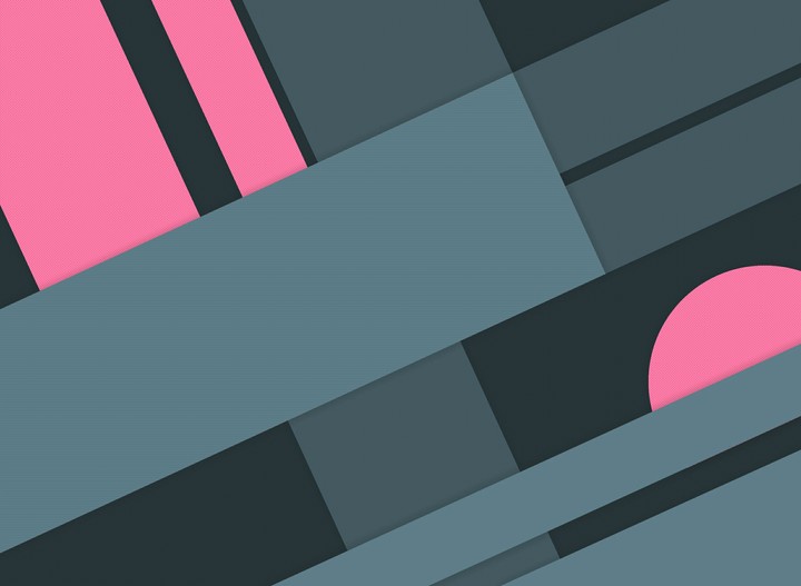 Pink on Blue Grey