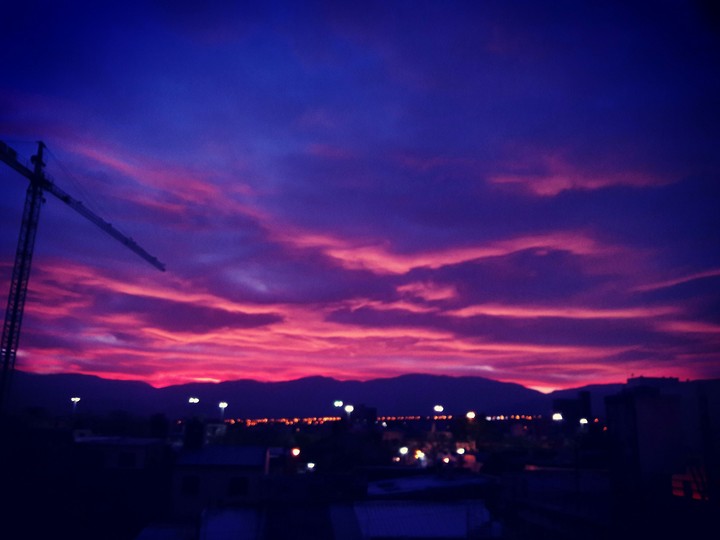 Purple sunset