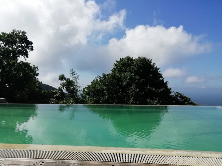 swimming pool on the hill