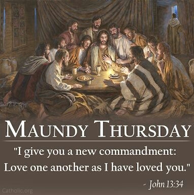 Today is Maundy Thursday