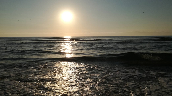 Atardecer en la playa