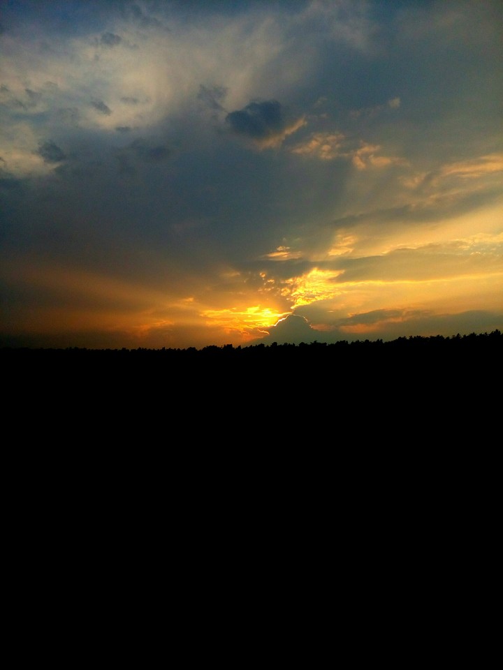 Sun is hide