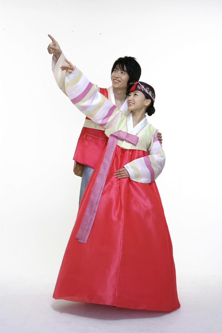 Couple in Korean Dress