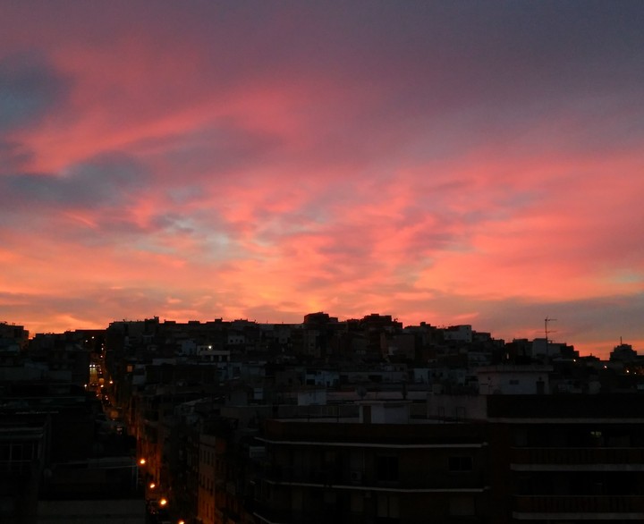 pink sky