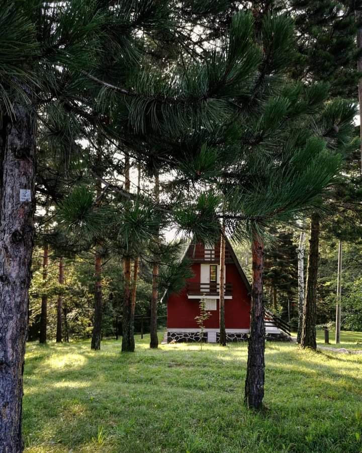 Little red house on Divčibare mountain, Serbia