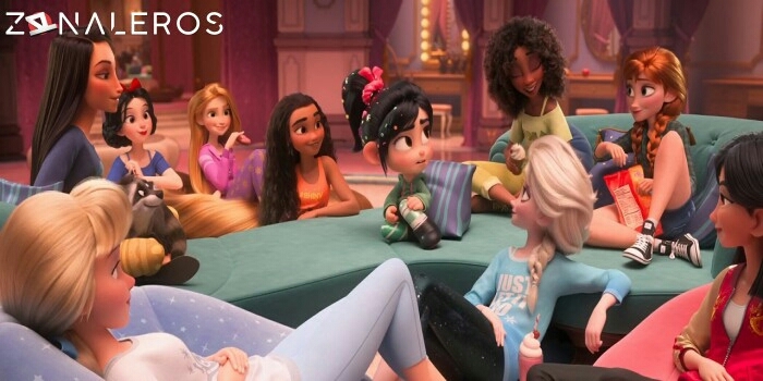 Vanellope and the princesses