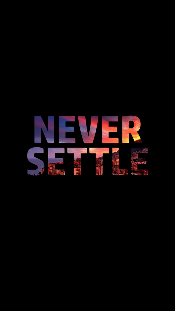 never settle