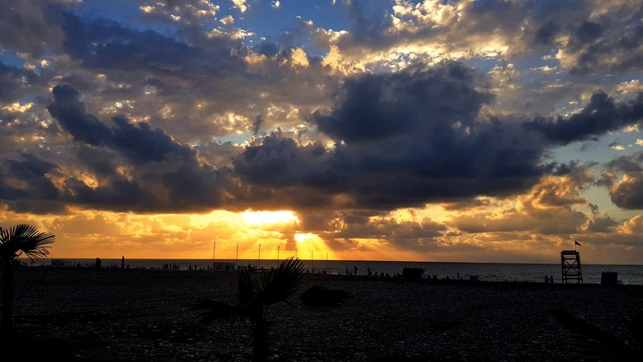 Sunset at the sea