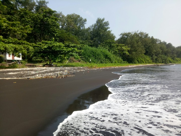 Beach at Mountain Krakatau's Son