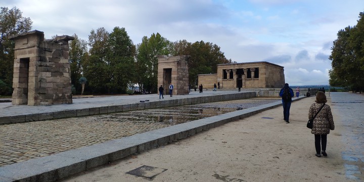 landscape of temple of Debod