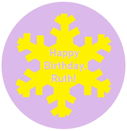light purple snowflake