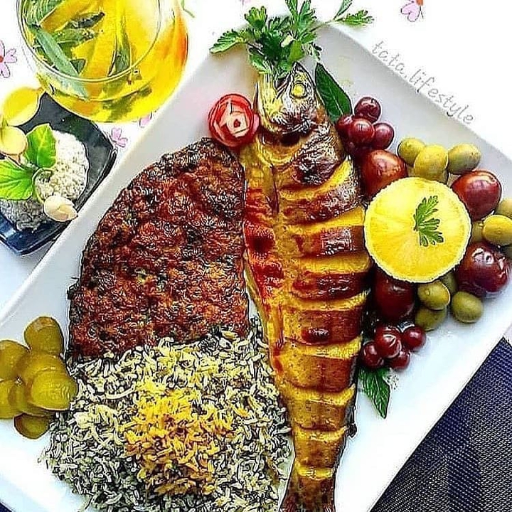 ⚂ Iranian dish ♡♡♡ Fish and rice ❤❤