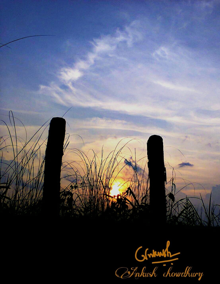 sunset at dooars