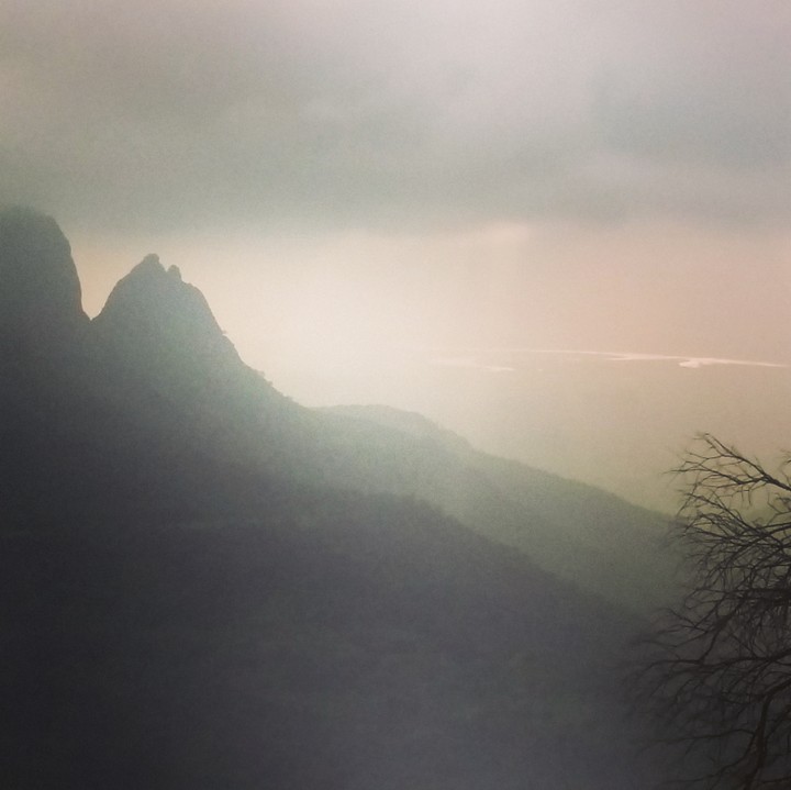 matheran sunset in monsoon.