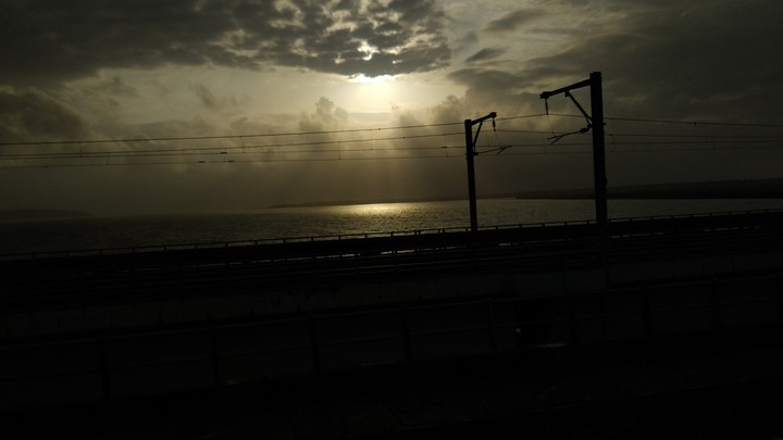 This pic was clicked from a local train in mumbai