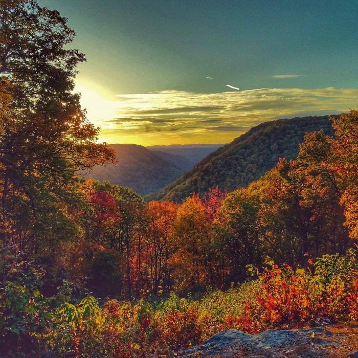 beautiful sunset view