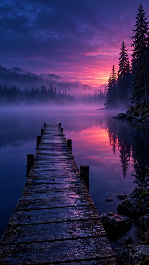 обои dusk, horizon