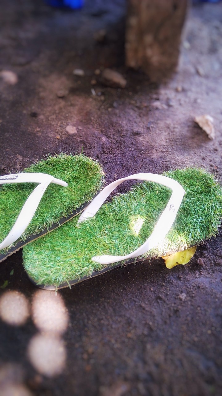 green sandal