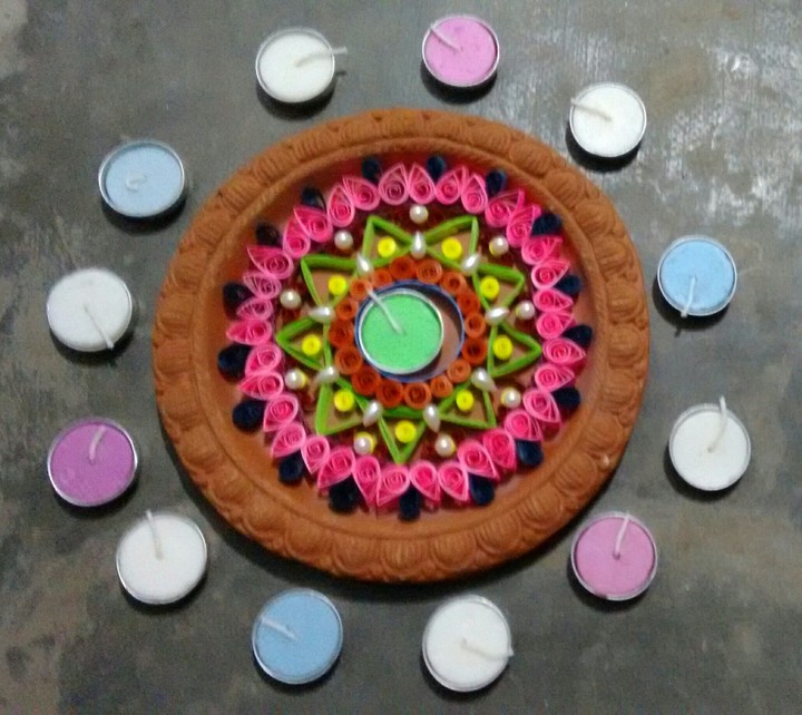 quilled rangoli