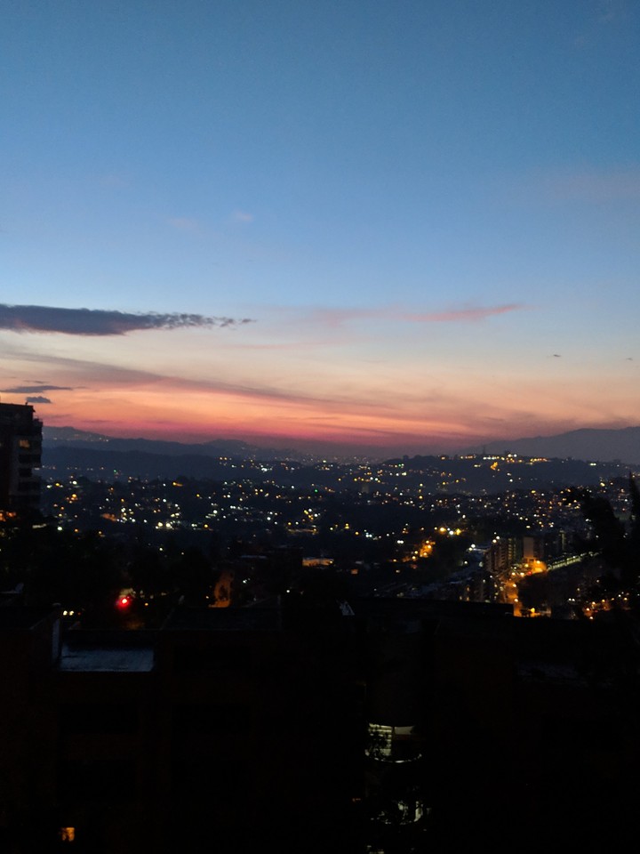 sun going down
