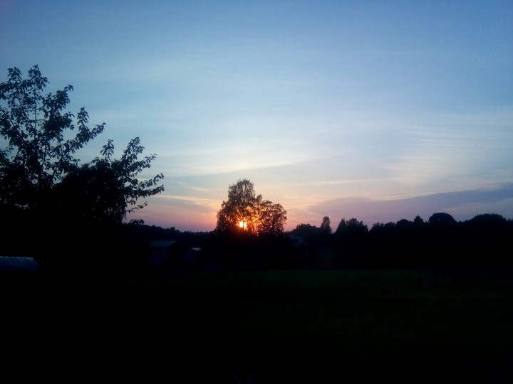 Summer evening...