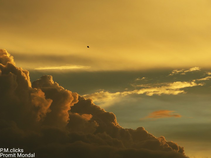 Sky with clouds