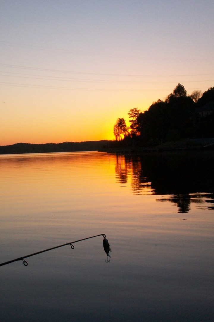 Fishing at Sunset